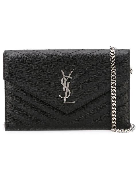 ysl monogram chain wallet|ysl monogram wallet price.